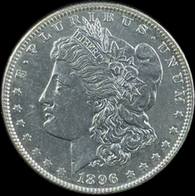 Load image into Gallery viewer, 1896-P $1 Morgan Dollar - Raw AU PL - See Pictures
