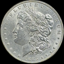 Load image into Gallery viewer, 1885-P $1 Morgan Dollar - Raw AU - See Pictures

