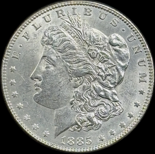 1885-P $1 Morgan Dollar - Raw AU - See Pictures