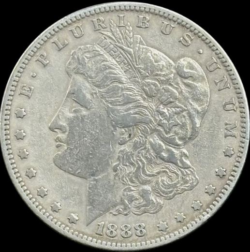 1888-S $1 Morgan Dollar - Raw XF - See Pictures