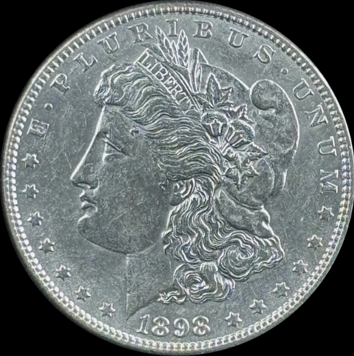 1898-P $1 Morgan Dollar - Raw AU - See Pictures