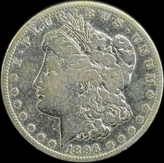 1896-S $1 Morgan Dollar - Raw Fine - See Pictures