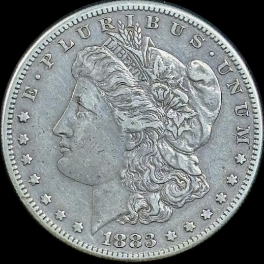 1883-S $1 Morgan Dollar - Raw XF - See Pictures