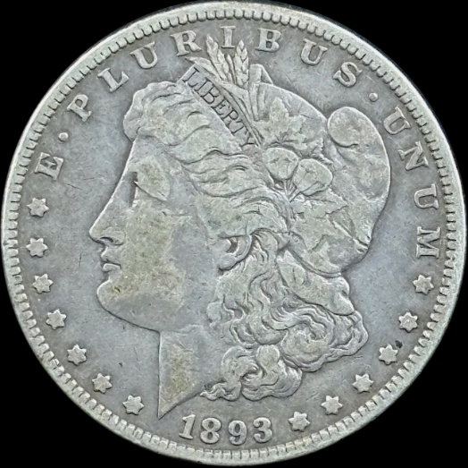 1893-P $1 Morgan Dollar - Raw VF - See Pictures