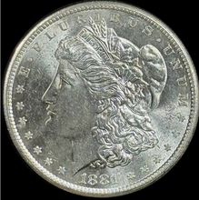 Load image into Gallery viewer, 1881-S $1 Morgan Dollar - Raw UNC - See Pictures
