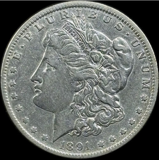 1891-O $1 Morgan Dollar - Raw AU - See Pictures