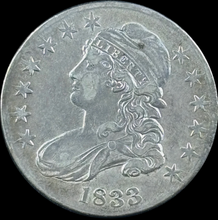 Load image into Gallery viewer, 1833 50¢ Capped Bust Half - Raw VF - See Pictures
