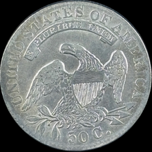 Load image into Gallery viewer, 1833 50¢ Capped Bust Half - Raw VF - See Pictures
