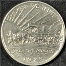 Load image into Gallery viewer, 1926 50C Oregon Trail Commemorative Half - Raw AU - See Pictures
