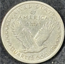 Load image into Gallery viewer, 1917-P 25C Standing Liberty Quarter Type 1 - Raw AU - See Pictures

