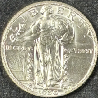 1930-P 25C Standing Liberty Quarter - Raw UNC - See Pictures