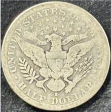 Load image into Gallery viewer, 1896-S 50¢ Barber Half Dollar - Raw VG - See Pictures
