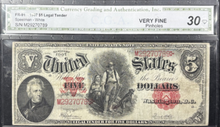Load image into Gallery viewer, 1907 $5 Legal Tender Woodchopper Fr#91 -- Very Fine
