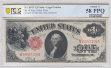 Load image into Gallery viewer, 1917 $1 Legal Tender Fr.38 - PCGS Choice AU58 PPQ
