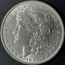 Load image into Gallery viewer, 1901-P $1 Morgan Dollar Raw - AU - See Pictures
