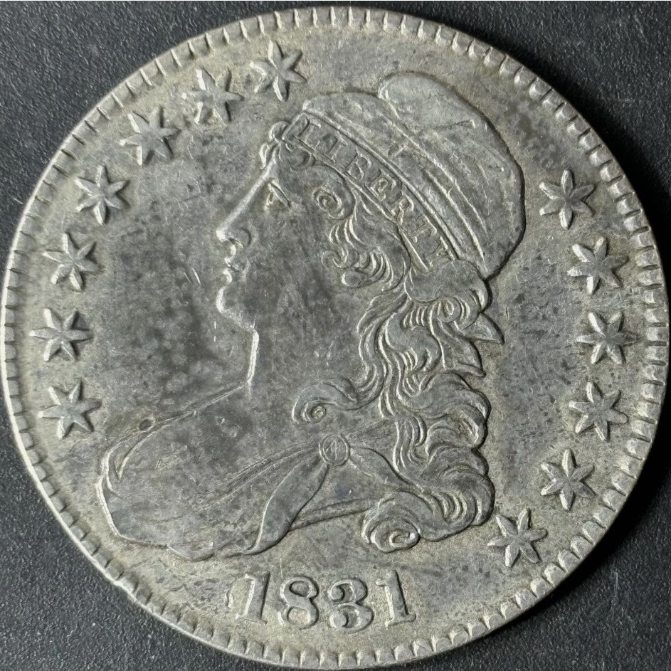 1831 50¢ Capped Bust Half Dollar Raw - AU - See Pictures
