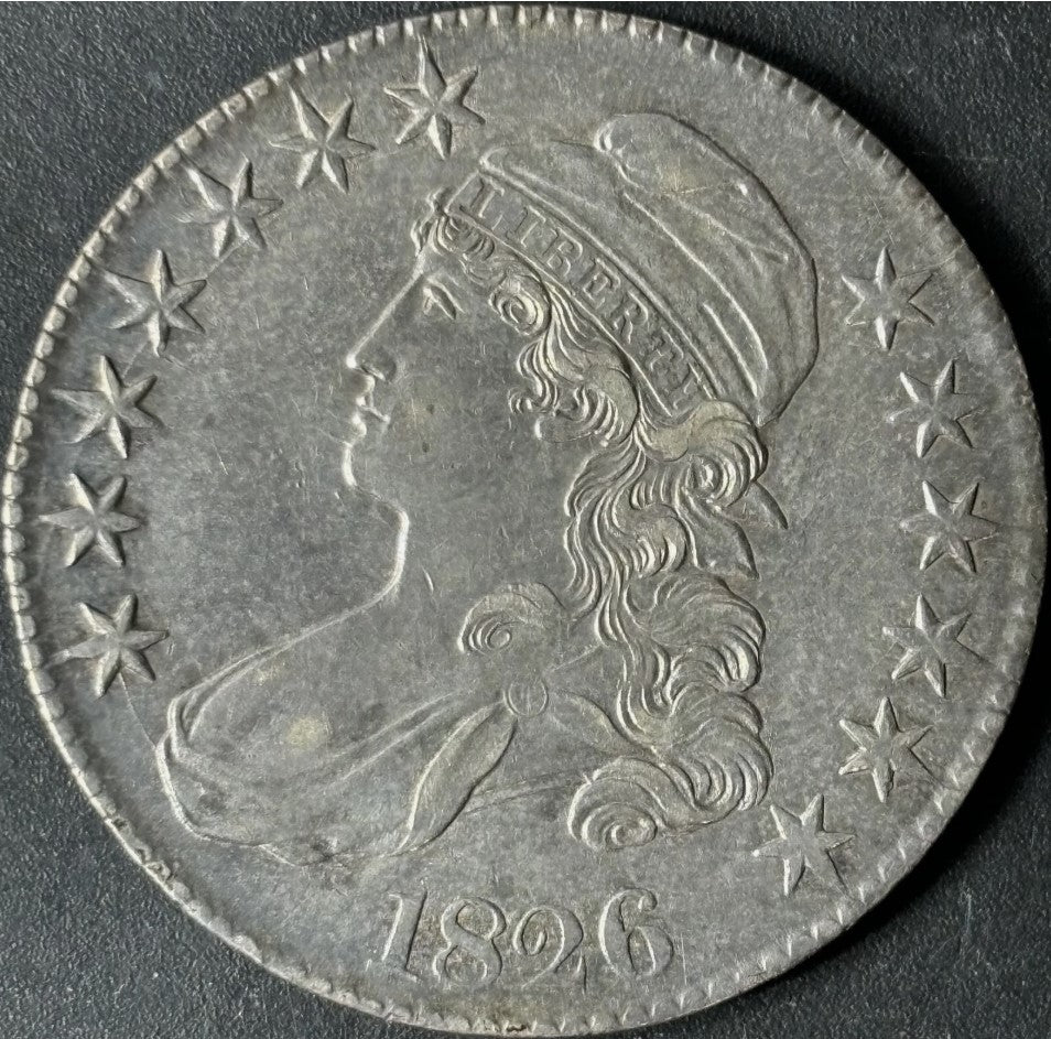 1826 50¢ Capped Bust Half Dollar Raw - AU - See Pictures
