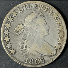 Load image into Gallery viewer, 1806 50¢ Draped Bust Half Dollar N6 SS Raw - Fine - See Pictures
