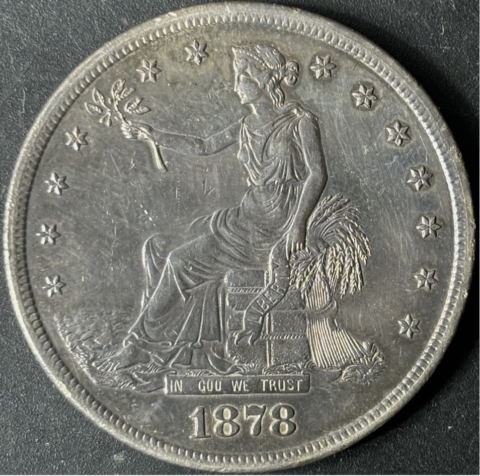 1878-S $1 Trade Dollar Raw - BU - See Pictures