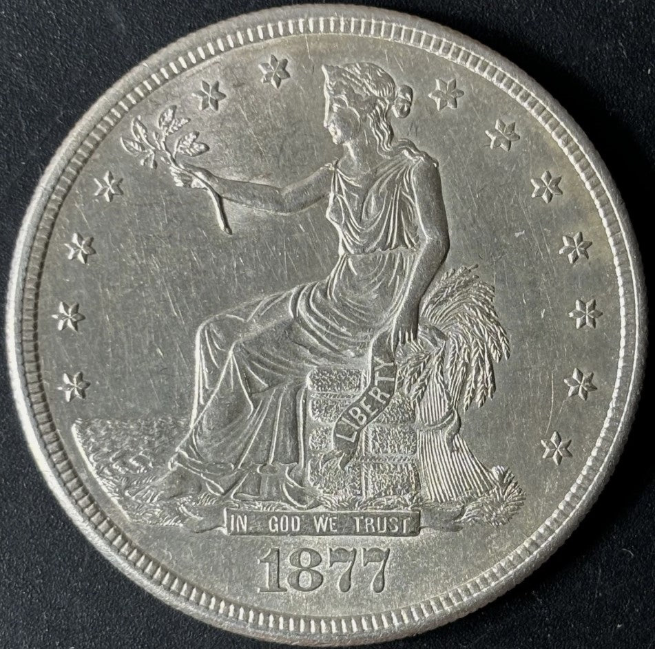 1877-S $1 Trade Dollar Raw - UNC - See Pictures