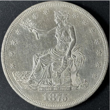Load image into Gallery viewer, 1875-CC $1 Trade Dollar Raw - AU - See Pictures
