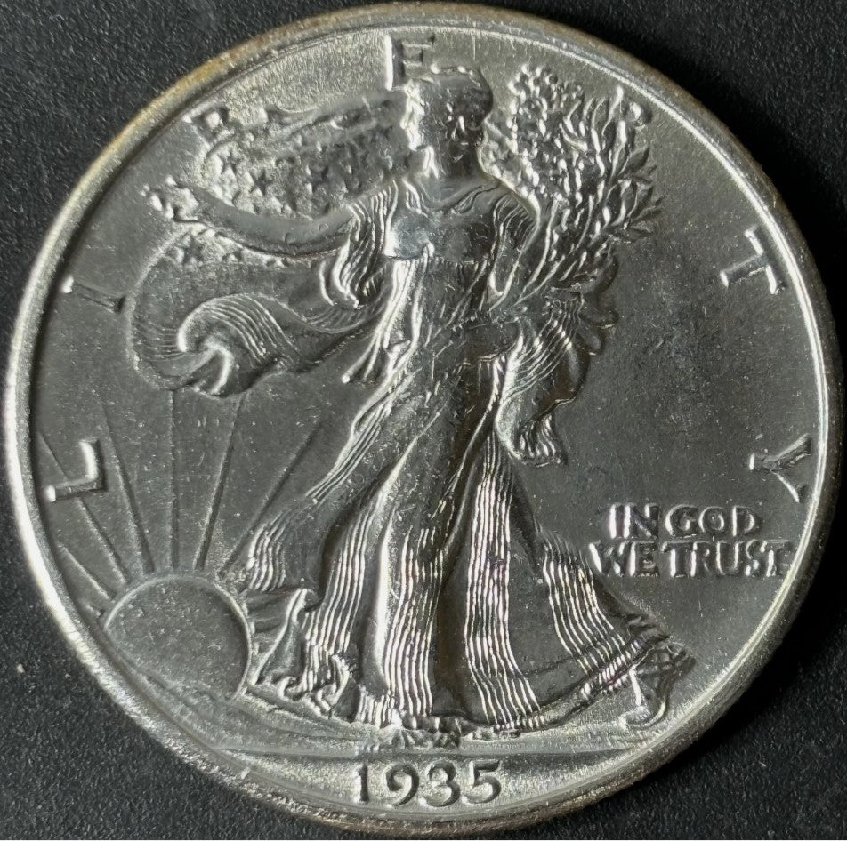 1935-S 50¢ Walking Liberty Half Dollar Raw - Uncirculated - See Pictures