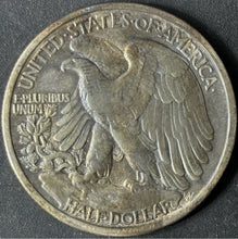 Load image into Gallery viewer, 1917-D 50¢ Walking Liberty Half Dollar Raw - AU - See Pictures
