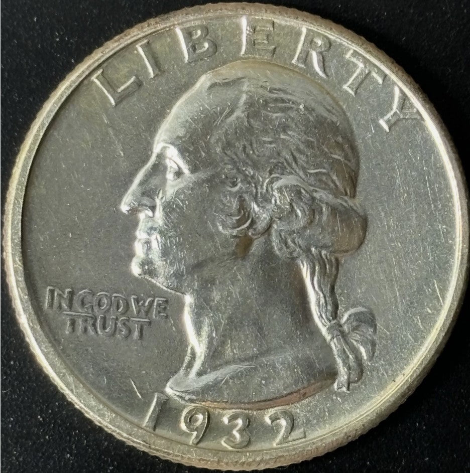 1932-D 25¢ Washington Quarter Raw - Uncirculated - See Pictures