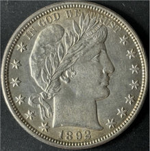 Load image into Gallery viewer, 1892 50¢ Barber Half Dollar Raw - UNC - See Pictures
