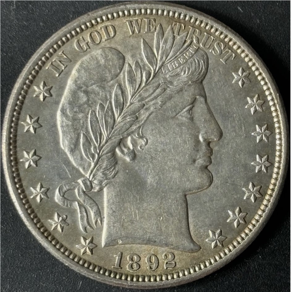 1892 50¢ Barber Half Dollar Raw - UNC - See Pictures