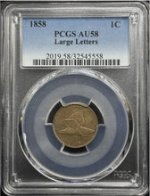Load image into Gallery viewer, 1858-S 1C Flying Eagle -- PCGS AU58
