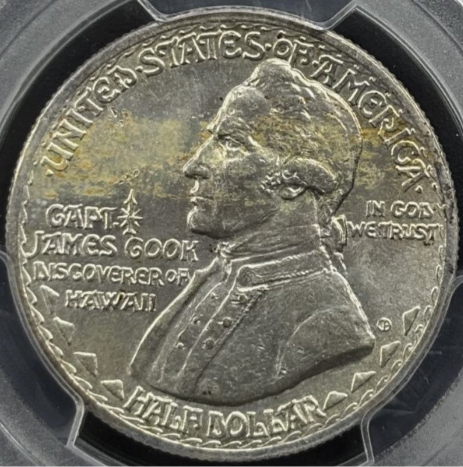 1928 50C Hawaiian Commemorative PCGS MS63 - Lustrous & White - Tough Coin!