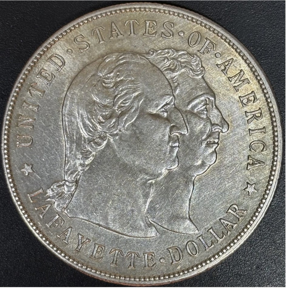 1900 $1 Lafayette Commemorative Dollar - Raw AU - See Pictures