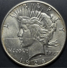 Load image into Gallery viewer, 1928-P $1 Peace Dollar - Raw UNC - See Pictures
