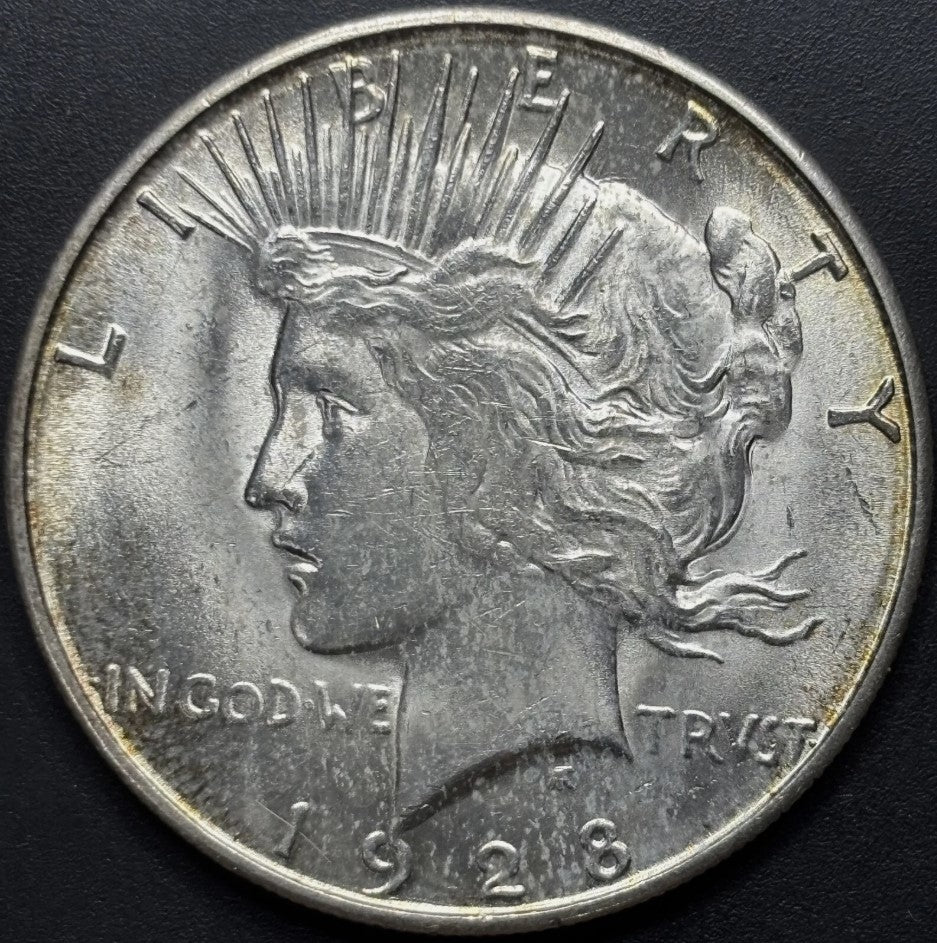 1928-S $1 Peace Dollar - Raw UNC - See Pictures