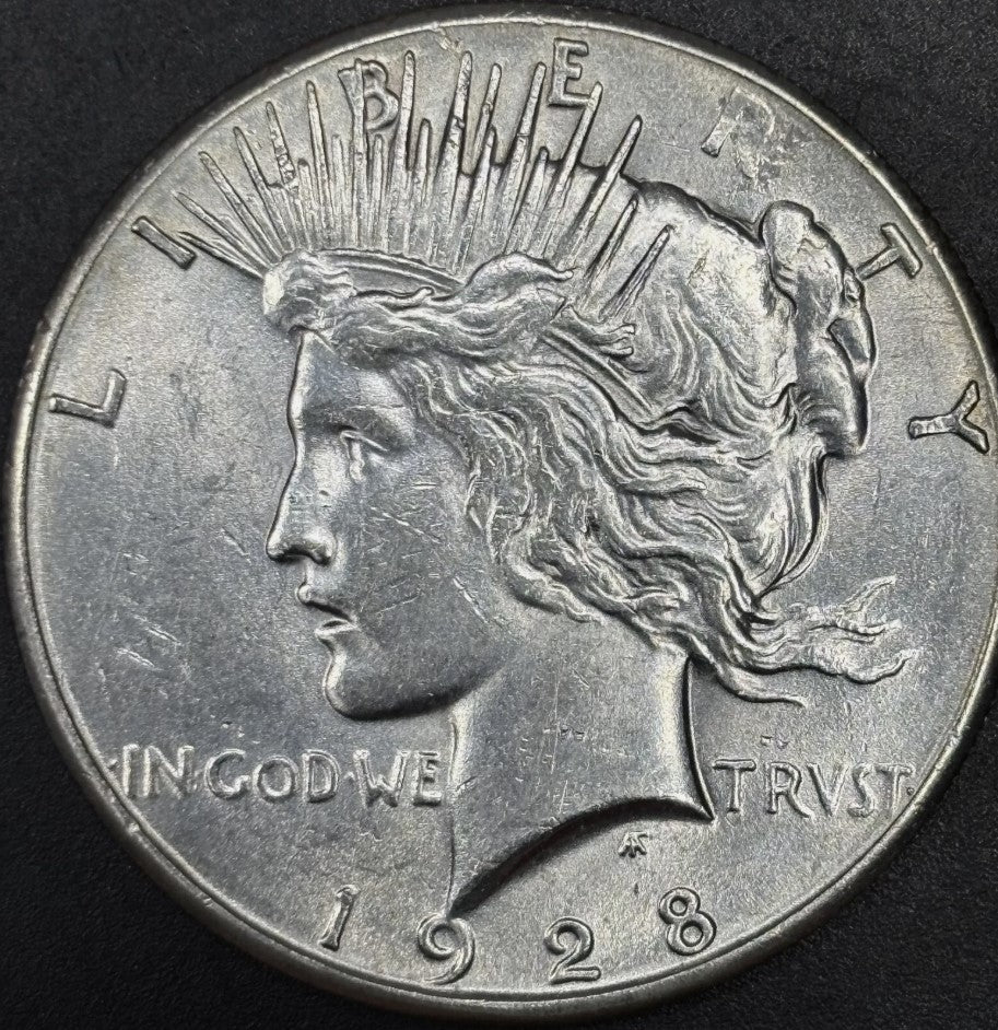 1928-P $1 Peace Dollar - Raw UNC - See Pictures