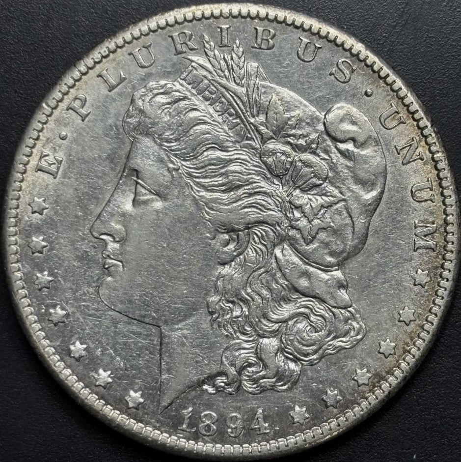 1894-S $1 Morgan Dollar - Raw AU - See Pictures