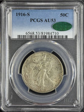 Load image into Gallery viewer, 1916-S 50C Walking Liberty PCGS AU53 CAC - Nice Original Key Date!
