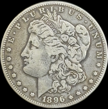 Load image into Gallery viewer, 1896-S $1 Morgan Dollar - Raw VF - See Pictures
