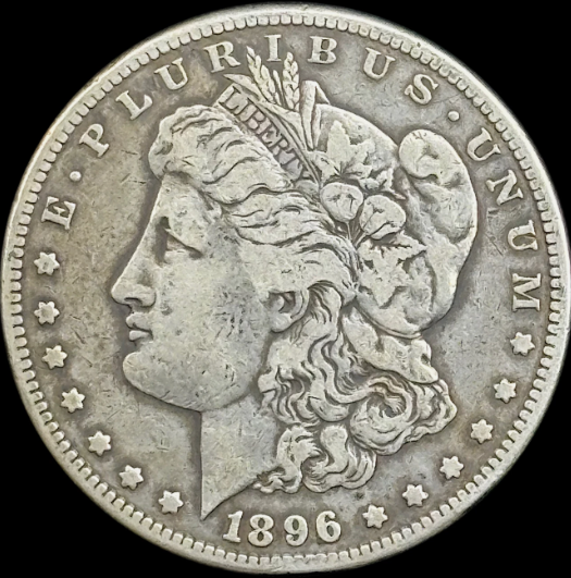 1896-S $1 Morgan Dollar - Raw VF - See Pictures