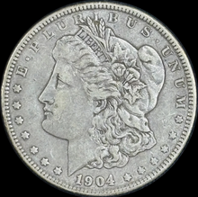 Load image into Gallery viewer, 1904-P $1 Morgan Dollar - Raw XF - See Pictures
