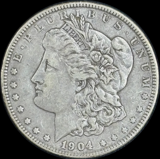 1904-P $1 Morgan Dollar - Raw XF - See Pictures
