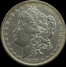 Load image into Gallery viewer, 1879-P $1 Morgan Dollar - Raw AU - See Pictures

