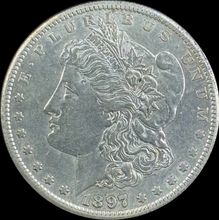 Load image into Gallery viewer, 1897-S $1 Morgan Dollar - Raw AU - See Pictures
