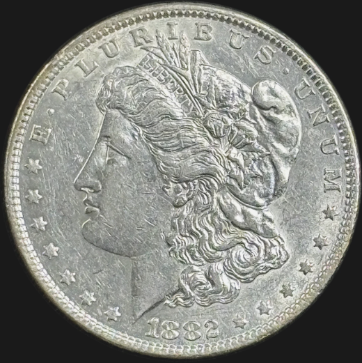 1882-P $1 Morgan Dollar - Raw AU - See Pictures