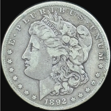 Load image into Gallery viewer, 1892-CC $1 Morgan Dollar - Raw VF - See Pictures
