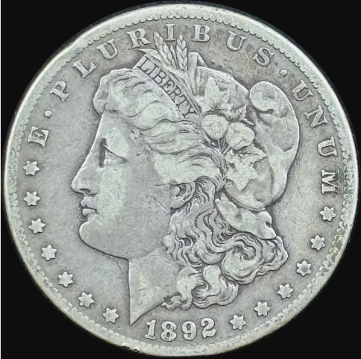 1892-CC $1 Morgan Dollar - Raw VF - See Pictures