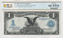 Load image into Gallery viewer, 1899 $1 Silver Certificate Fr.226a Black Eagle - PCGS 66 PPQ GEM UNC
