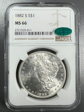 Load image into Gallery viewer, 1882-S Morgan Silver Dollar NGC MS66  (CAC)  -  -  A Wonder Coin
