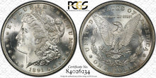 Load image into Gallery viewer, 1891-S Morgan Silver Dollar PCGS MS65  - -  Blast White &amp; Frosty Devices
